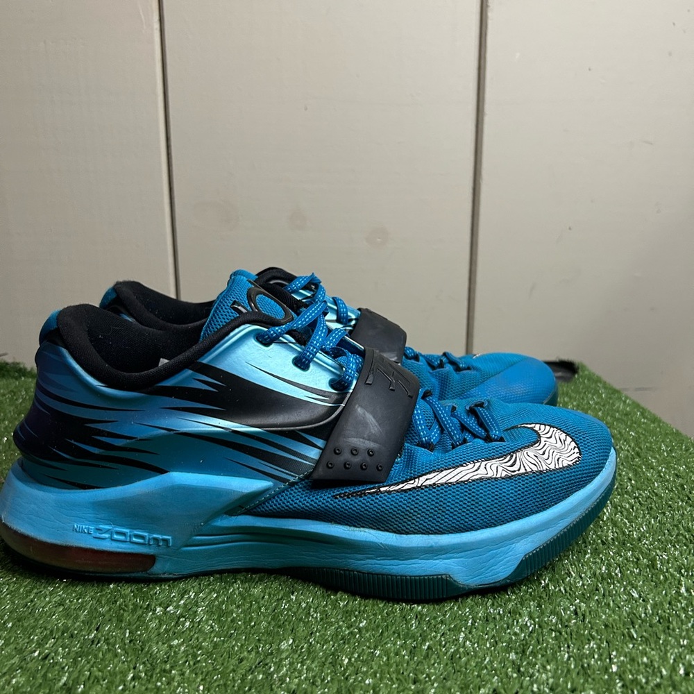 Size 10M- Nike Zoom KD 7 Clearwater basketball shoes VTG